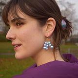 Blue freshwater pearl earrings | by Ifemi Jewels